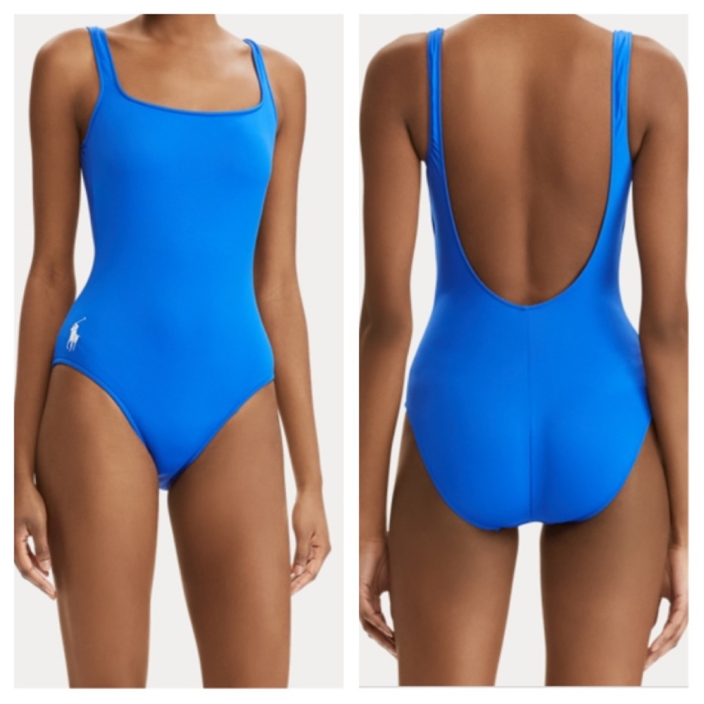 Polo by Ralph Lauren scoop back navy one-piece - Picture 6 of 9